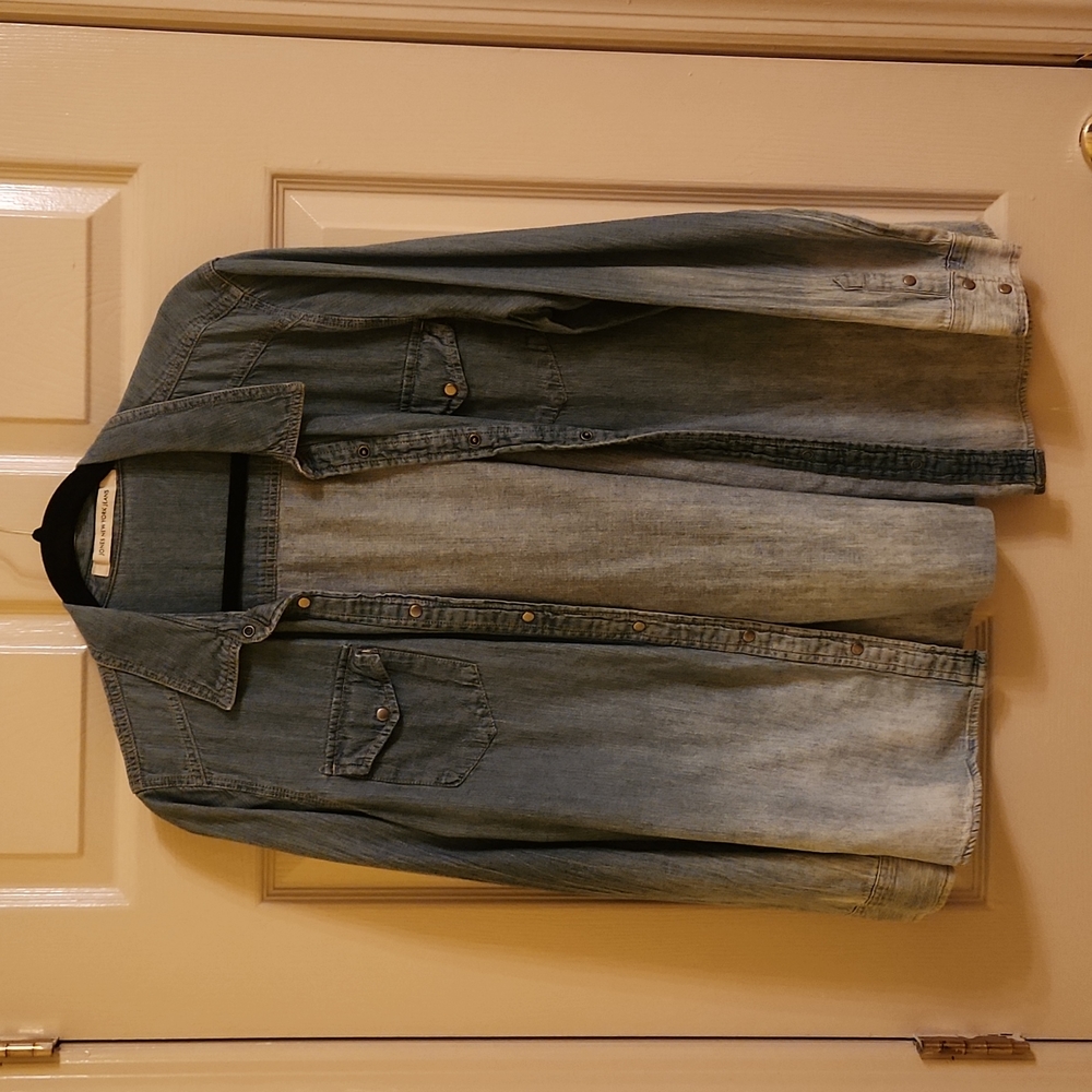 Jean button down